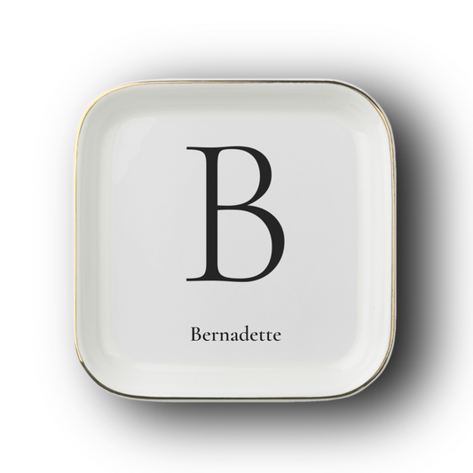 Personalized Monogram Jewelry Dish