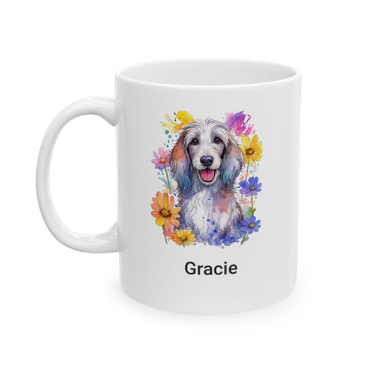 Personalized Dog Watercolor Mug 11oz, 15oz