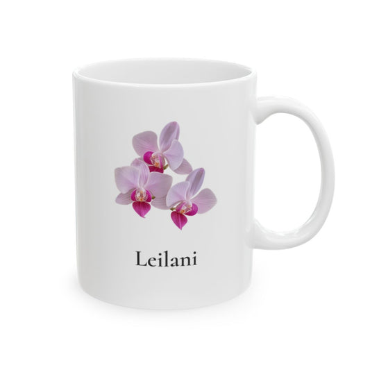 Personalized Hawaiian Flower Mug 11oz