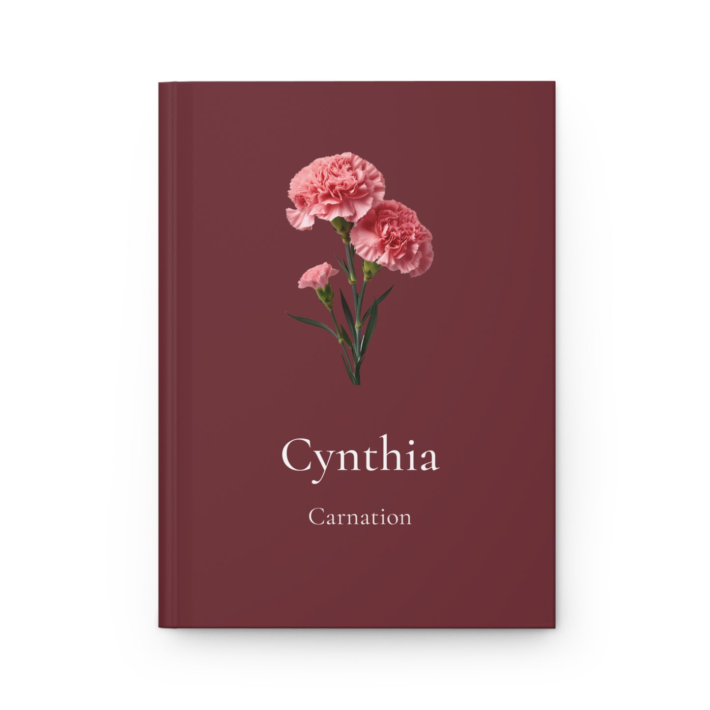Personalized Floral Hardcover Journal