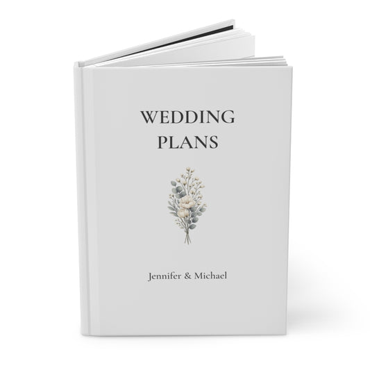 Personalized Hardcover Wedding Journal Matte
