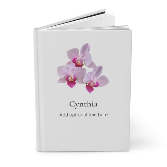 Personalized Hawaiian Floral Hardcover Journal