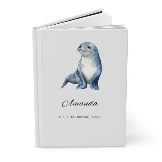 Personalized Sea Animals Hardcover Journal