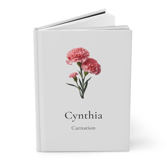 Personalized Birth Flower Hardcover Journal