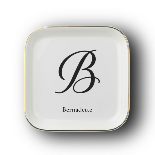 Personalized Monogram Jewelry Dish