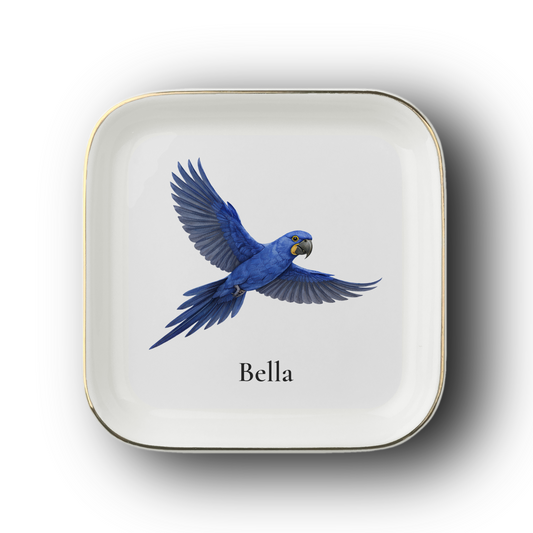 Personalized Bird Jewelry Dish