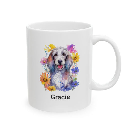 Personalized Dog Watercolor Mug (11oz, 15oz)