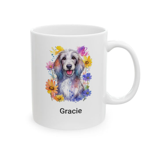 Personalized Dog Watercolor Mug (11oz, 15oz)