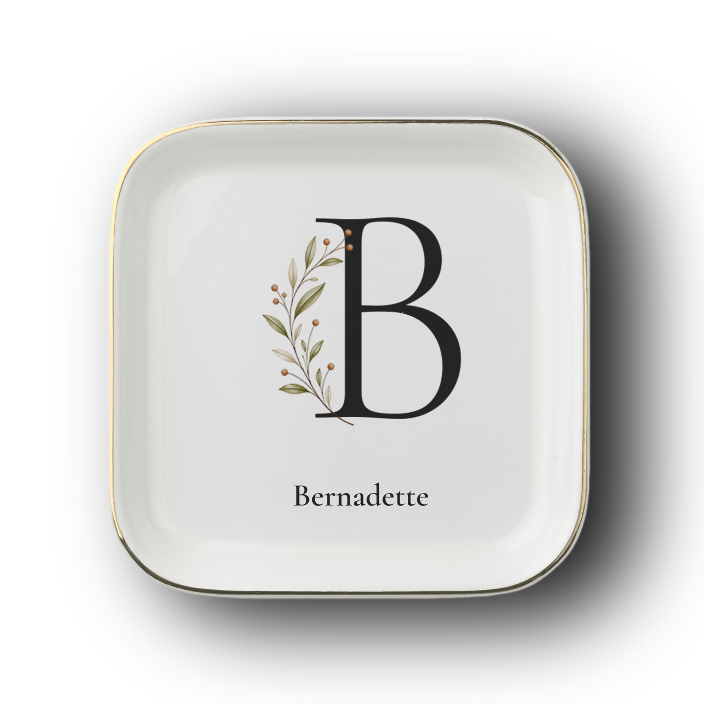 Personalized Monogram Jewelry Dish