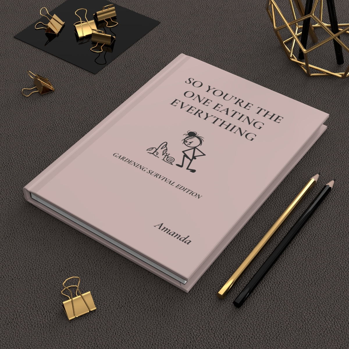 Personalized Funny Gardening Hardcover Journal