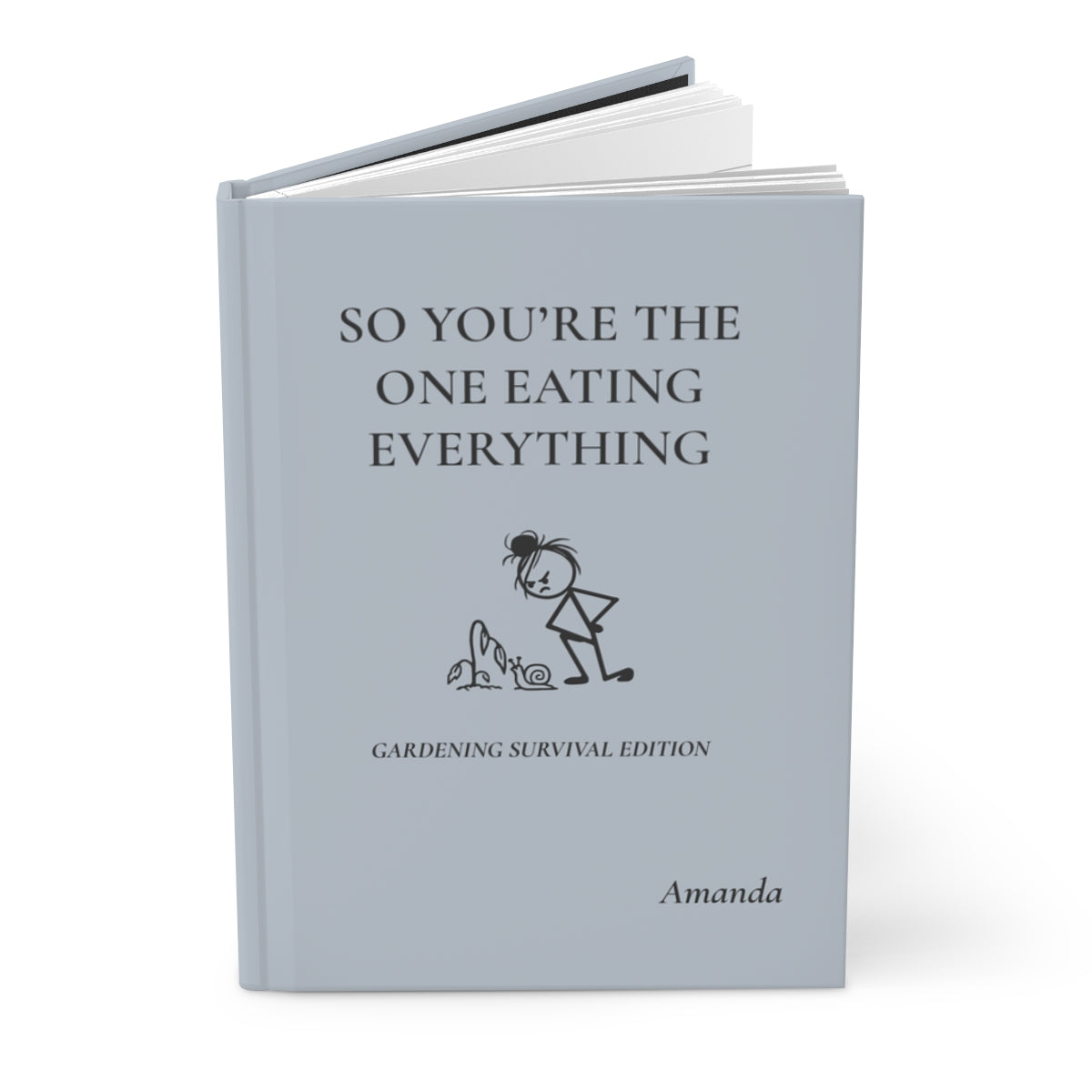 Personalized Funny Gardening Hardcover Journal