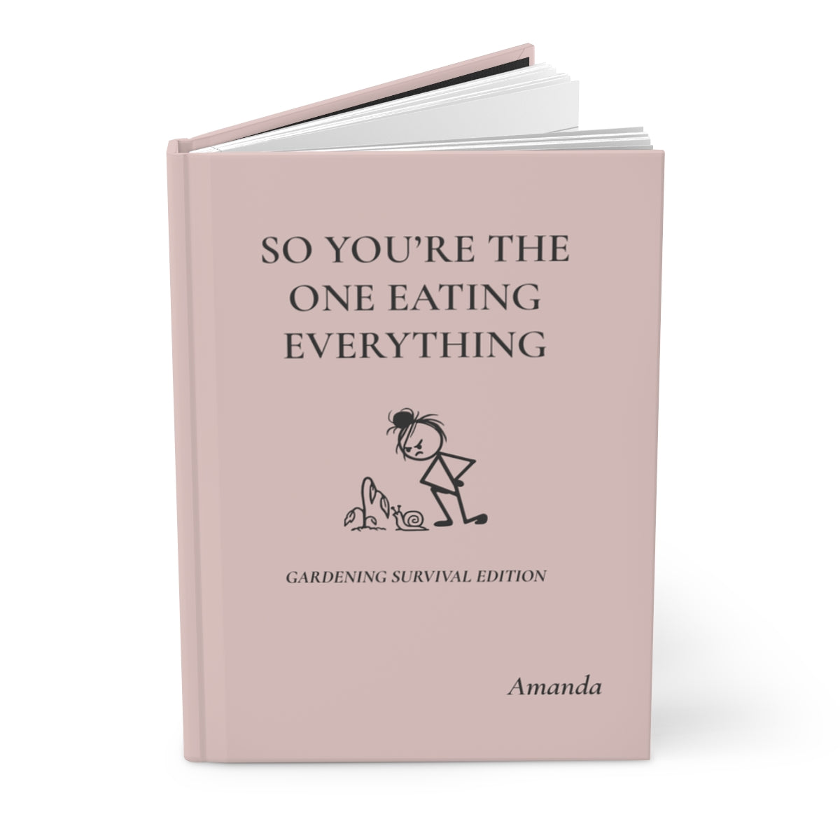 Personalized Funny Gardening Hardcover Journal
