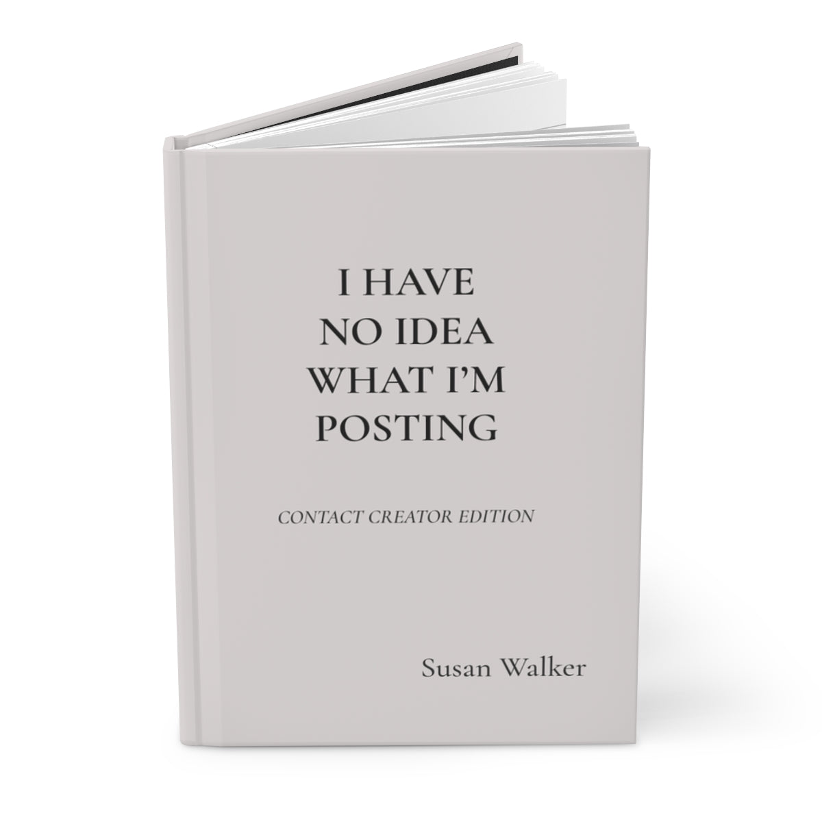 Personalized Content Creator Hardcover Journal