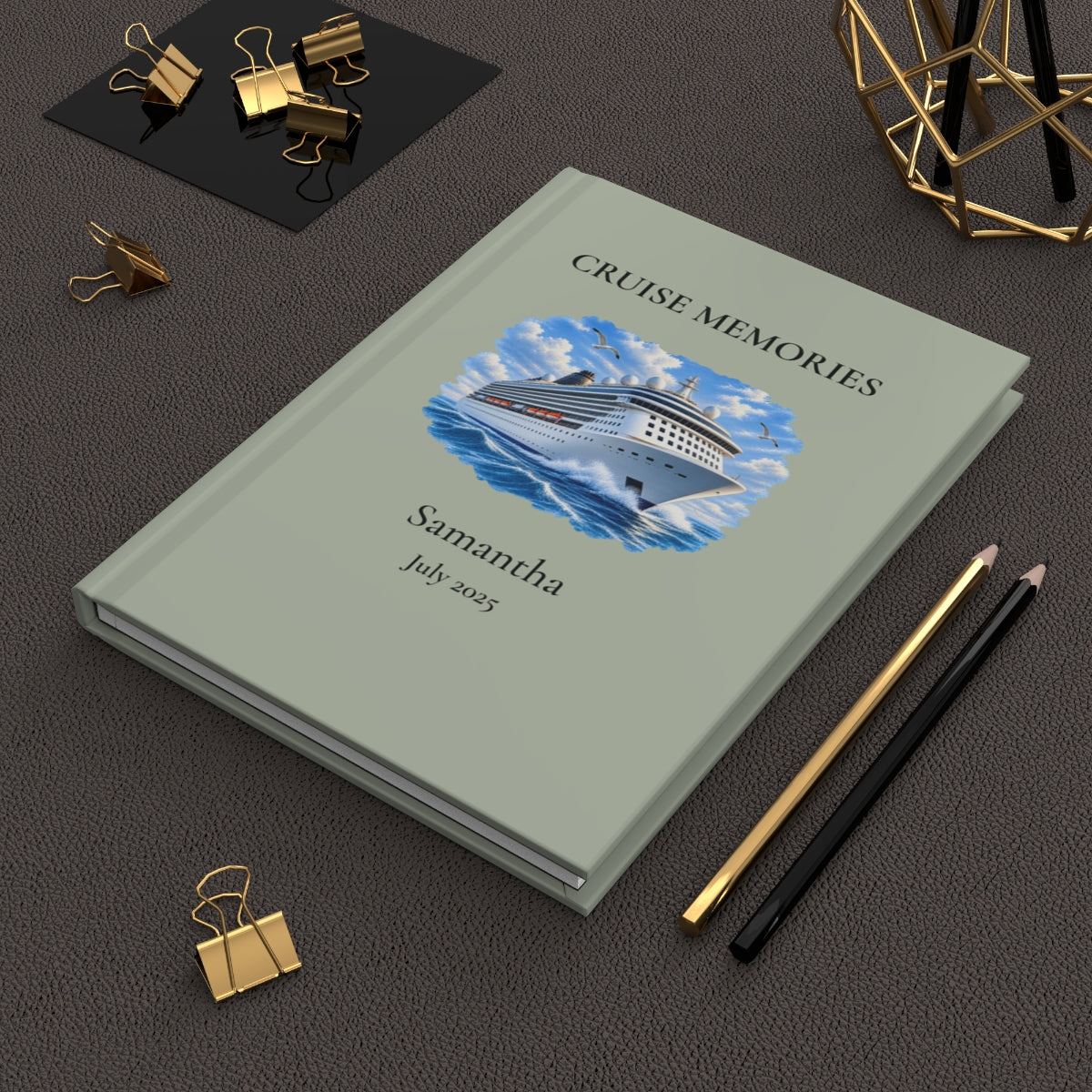 Personalized Cruise Memories Hardcover Journal