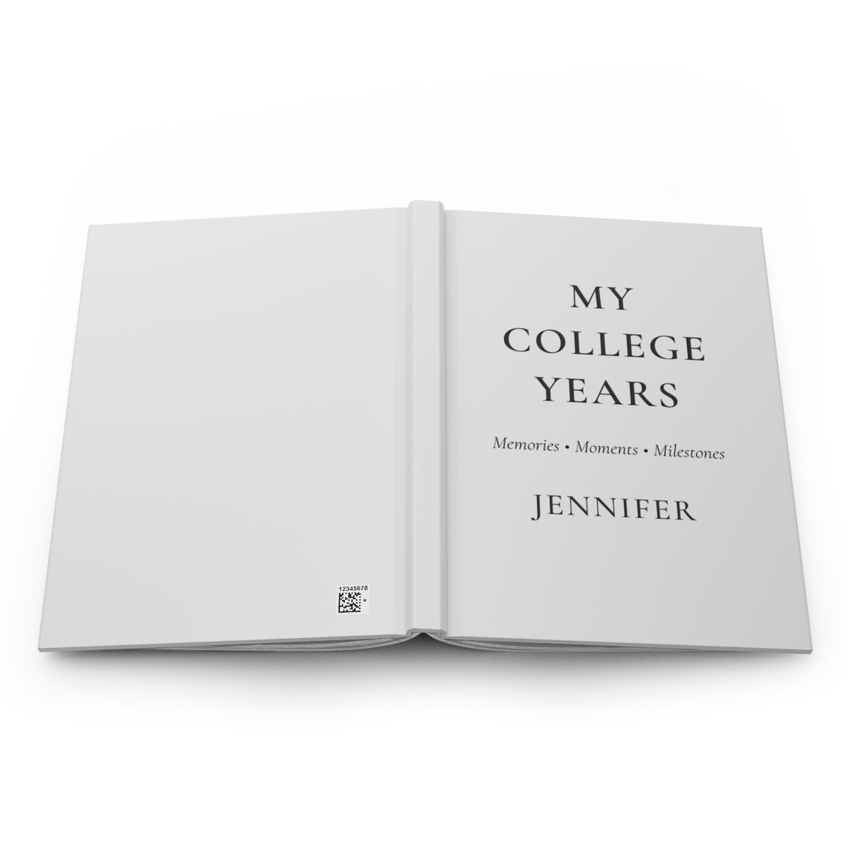 Personalized College Years Hardcover Journal