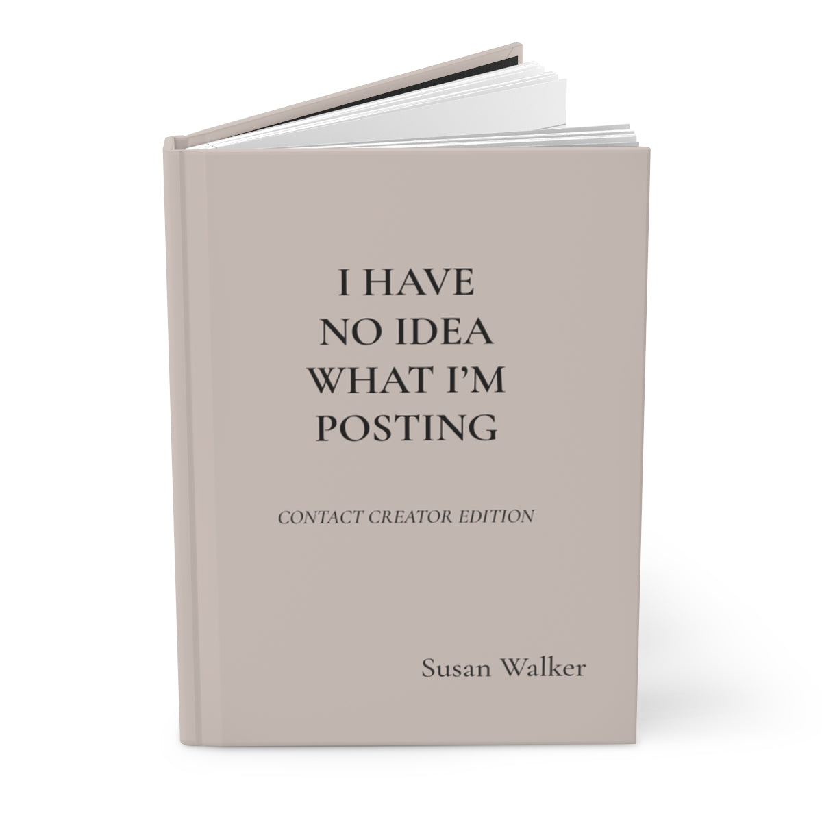 Personalized Content Creator Hardcover Journal