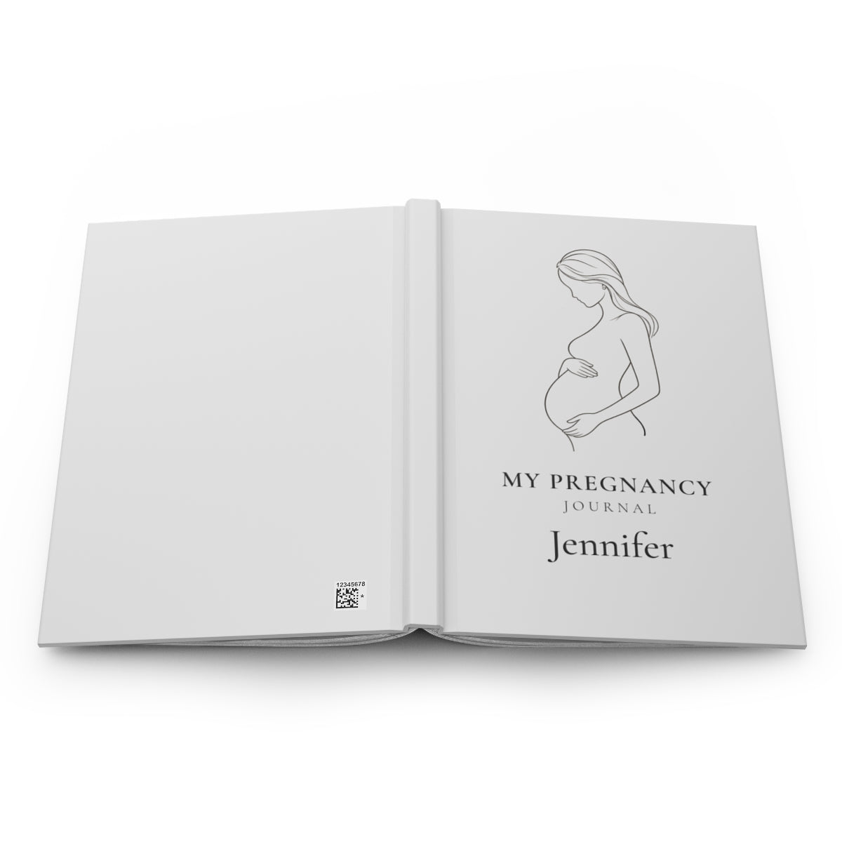 Personalized Pregnancy Hardcover Journal