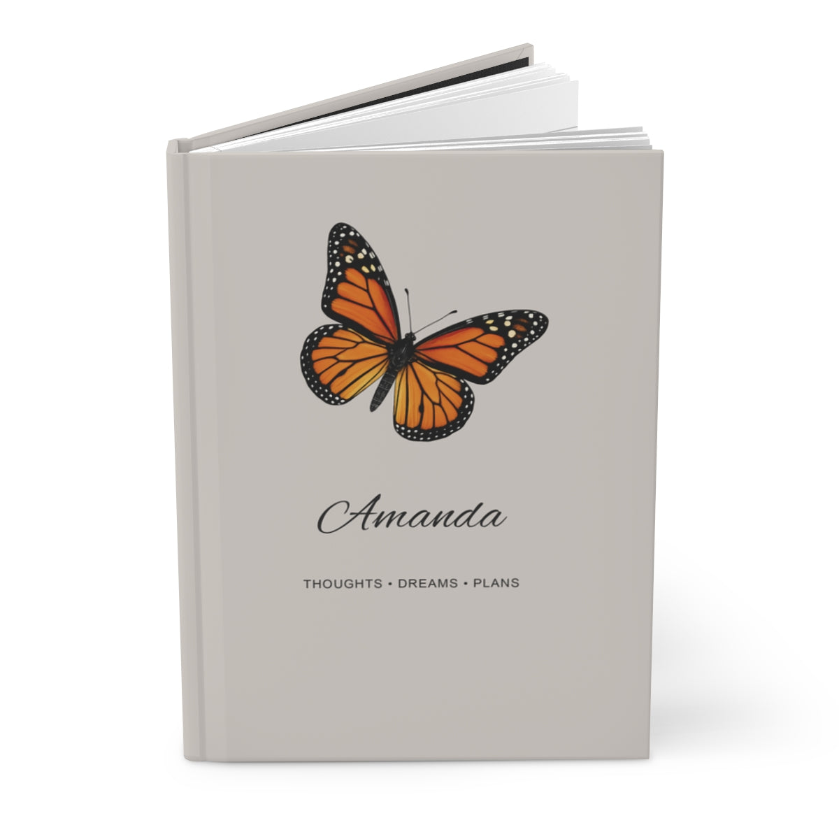 Personalized Butterfly Hardcover Journal