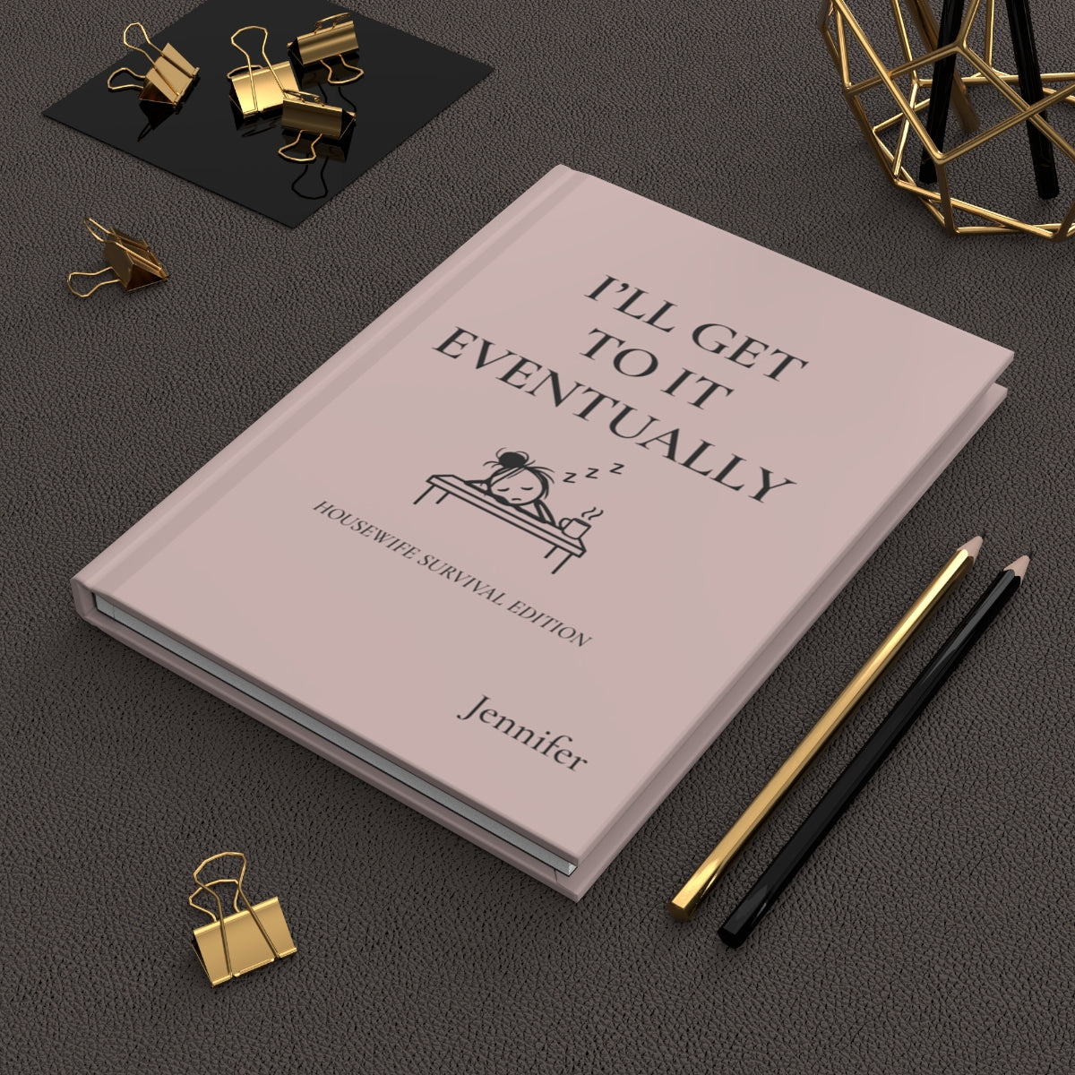 Personalized Housewife Hardcover Journal