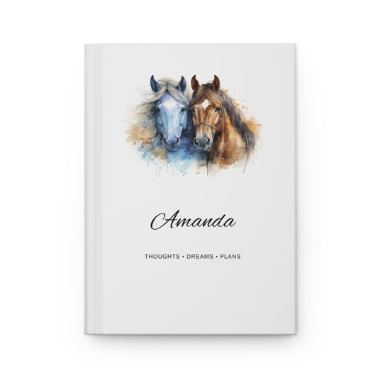 Personalized Horse Hardcover Journal
