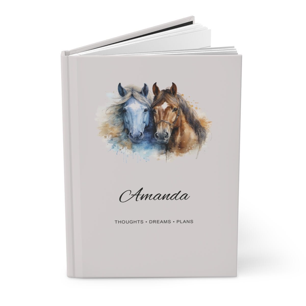 Personalized Horse Hardcover Journal