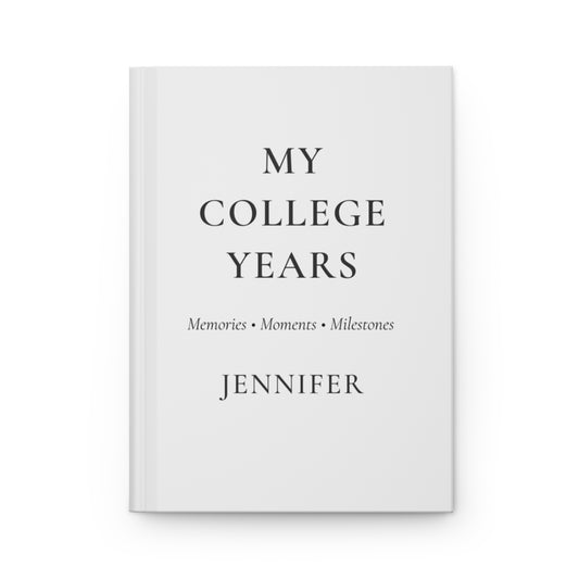 Personalized College Years Hardcover Journal
