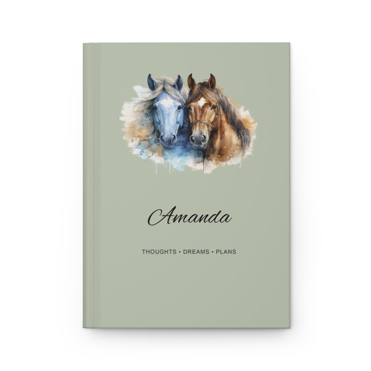 Personalized Horse Hardcover Journal