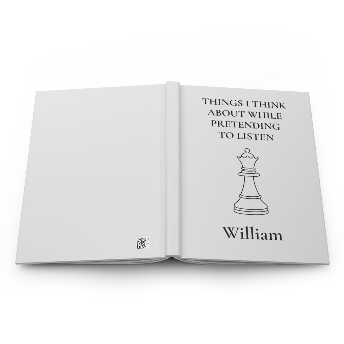 Personalized Hardcover Chess Journal
