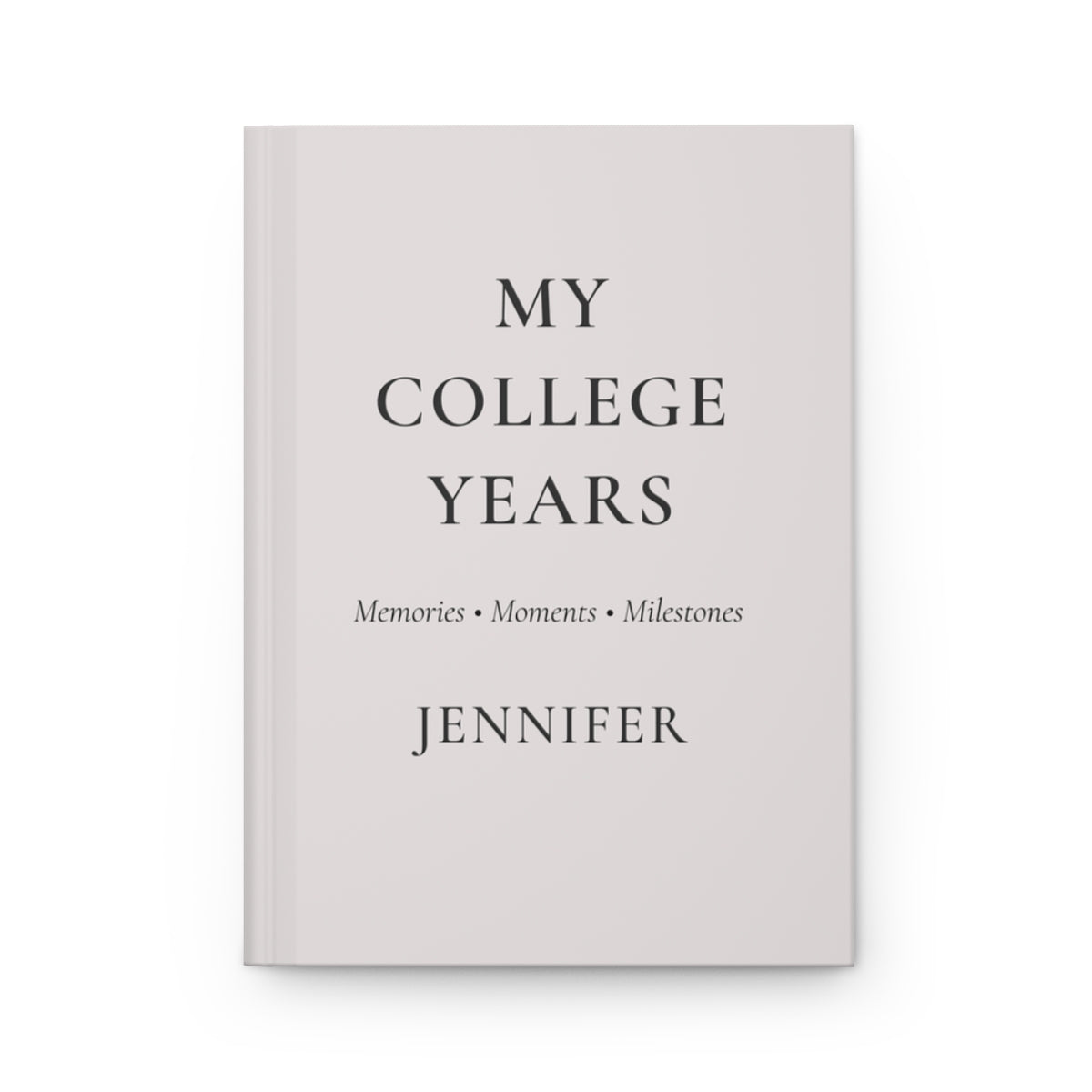 Personalized College Years Hardcover Journal