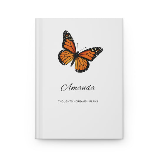 Personalized Butterfly Hardcover Journal