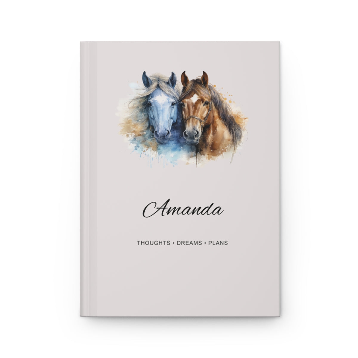 Personalized Horse Hardcover Journal