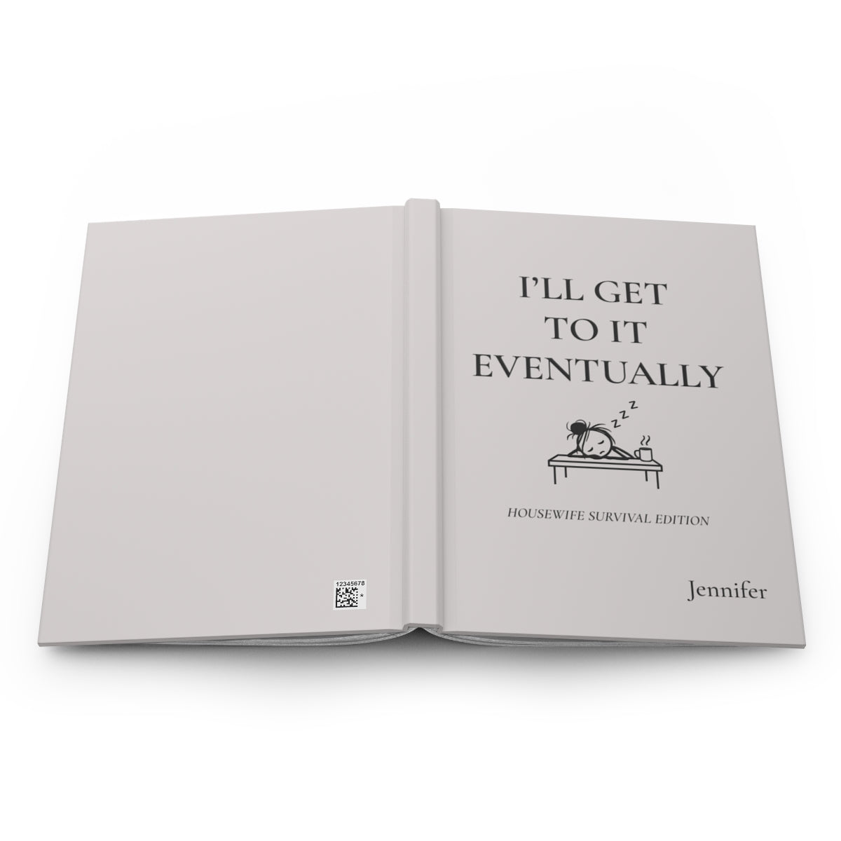Personalized Housewife Hardcover Journal