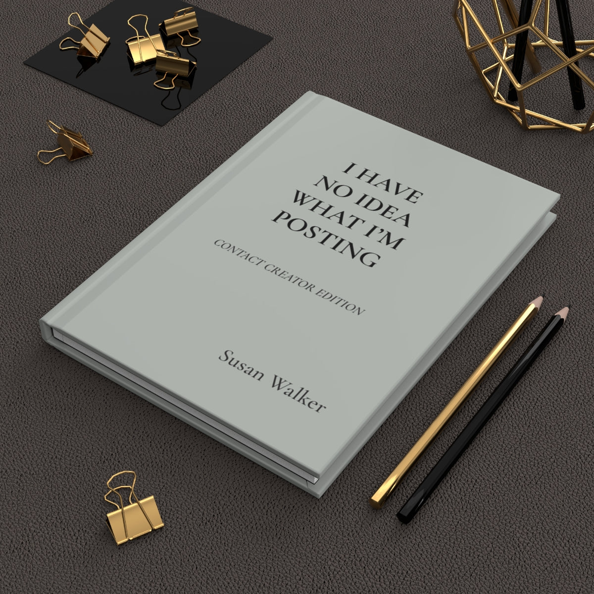 Personalized Content Creator Hardcover Journal