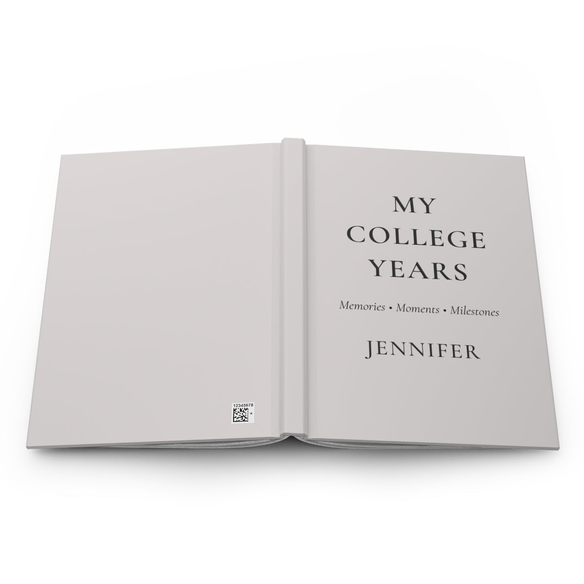 Personalized College Years Hardcover Journal