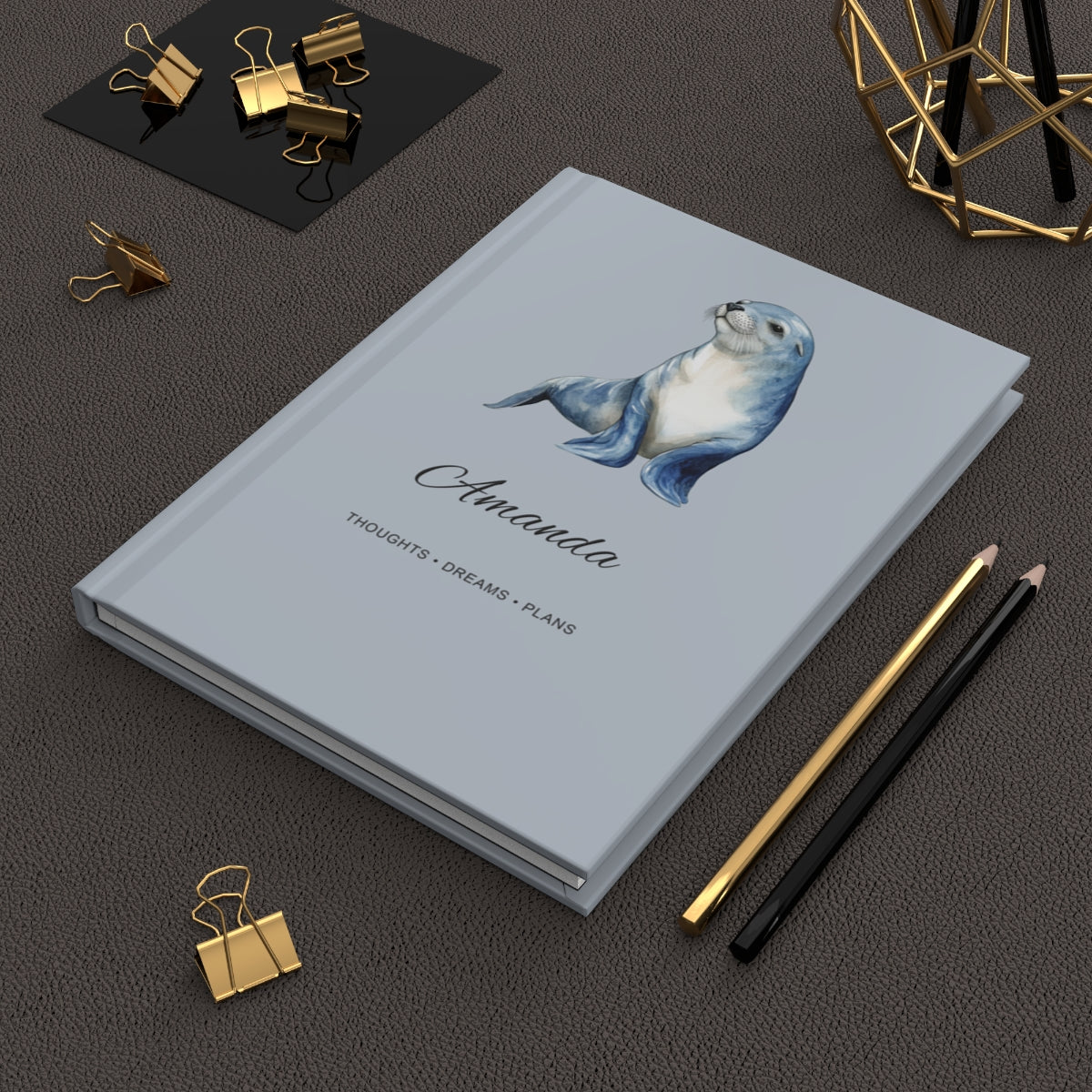 Personalized Sea Animals Hardcover Journal