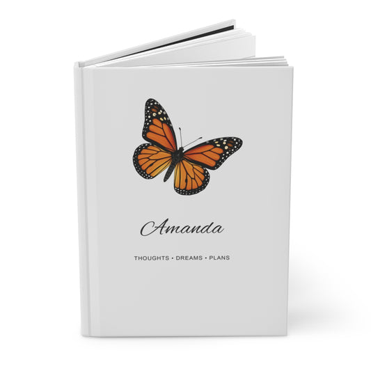 Personalized Butterfly Hardcover Journal