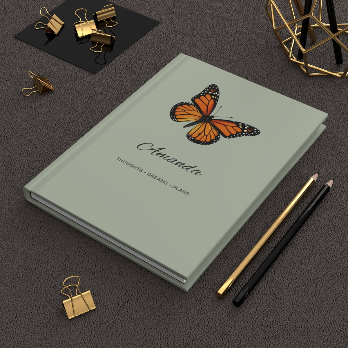 Personalized Butterfly Hardcover Journal
