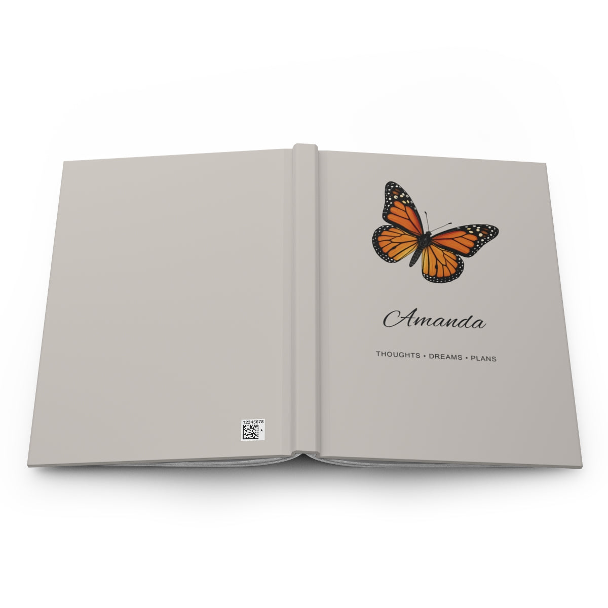 Personalized Butterfly Hardcover Journal