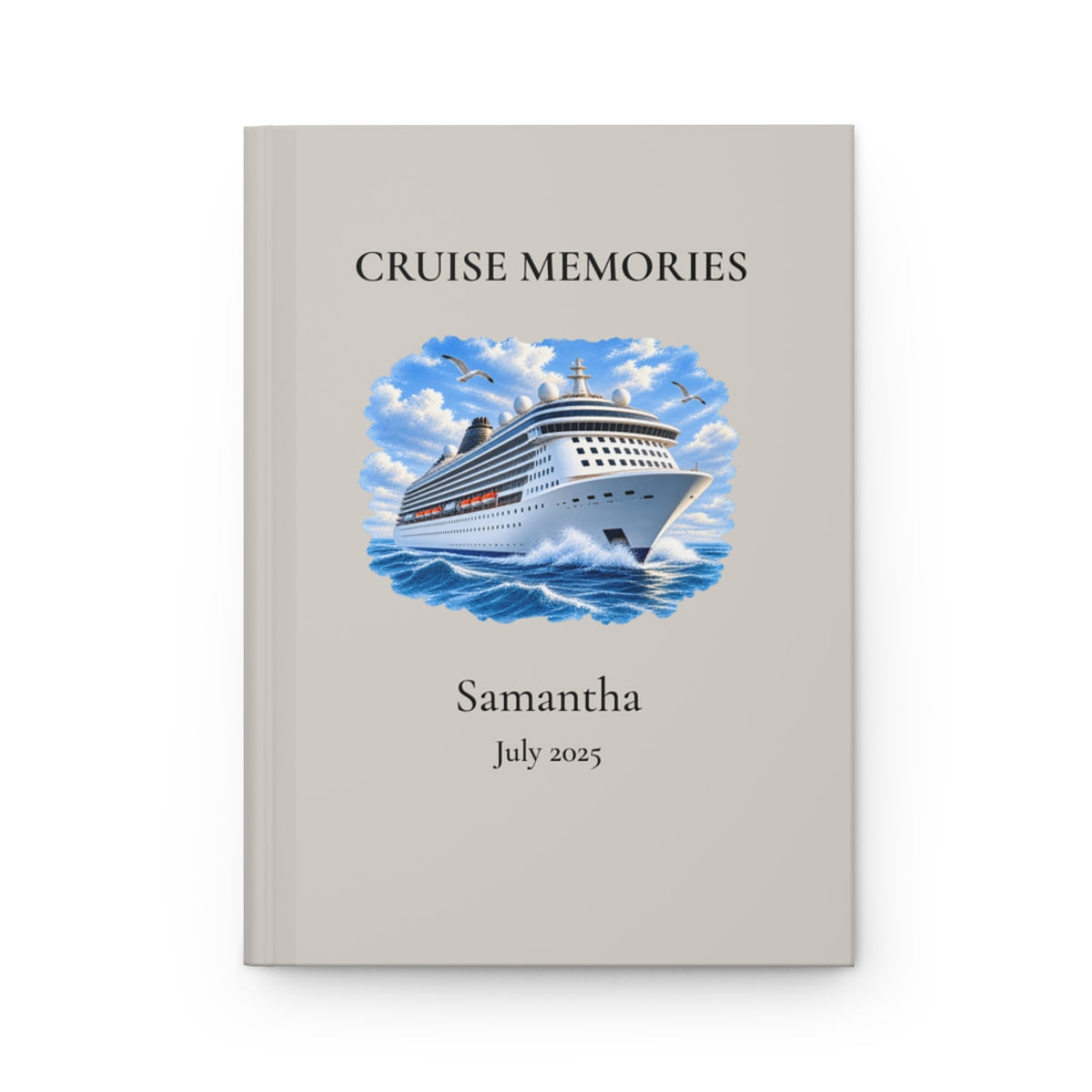 Personalized Cruise Memories Hardcover Journal