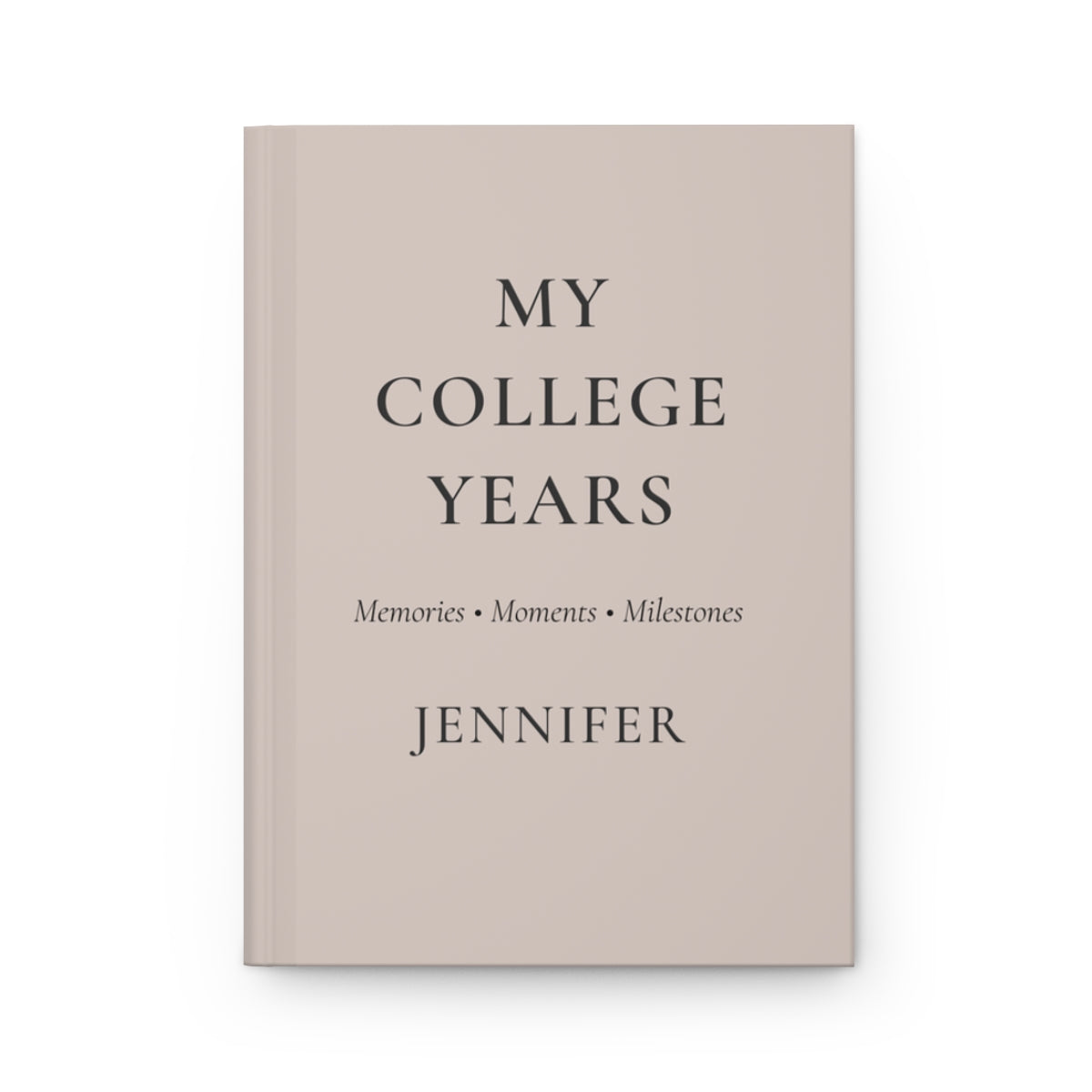 Personalized College Years Hardcover Journal