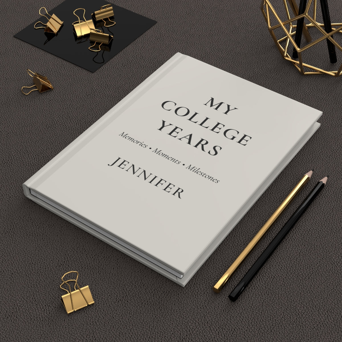 Personalized College Years Hardcover Journal