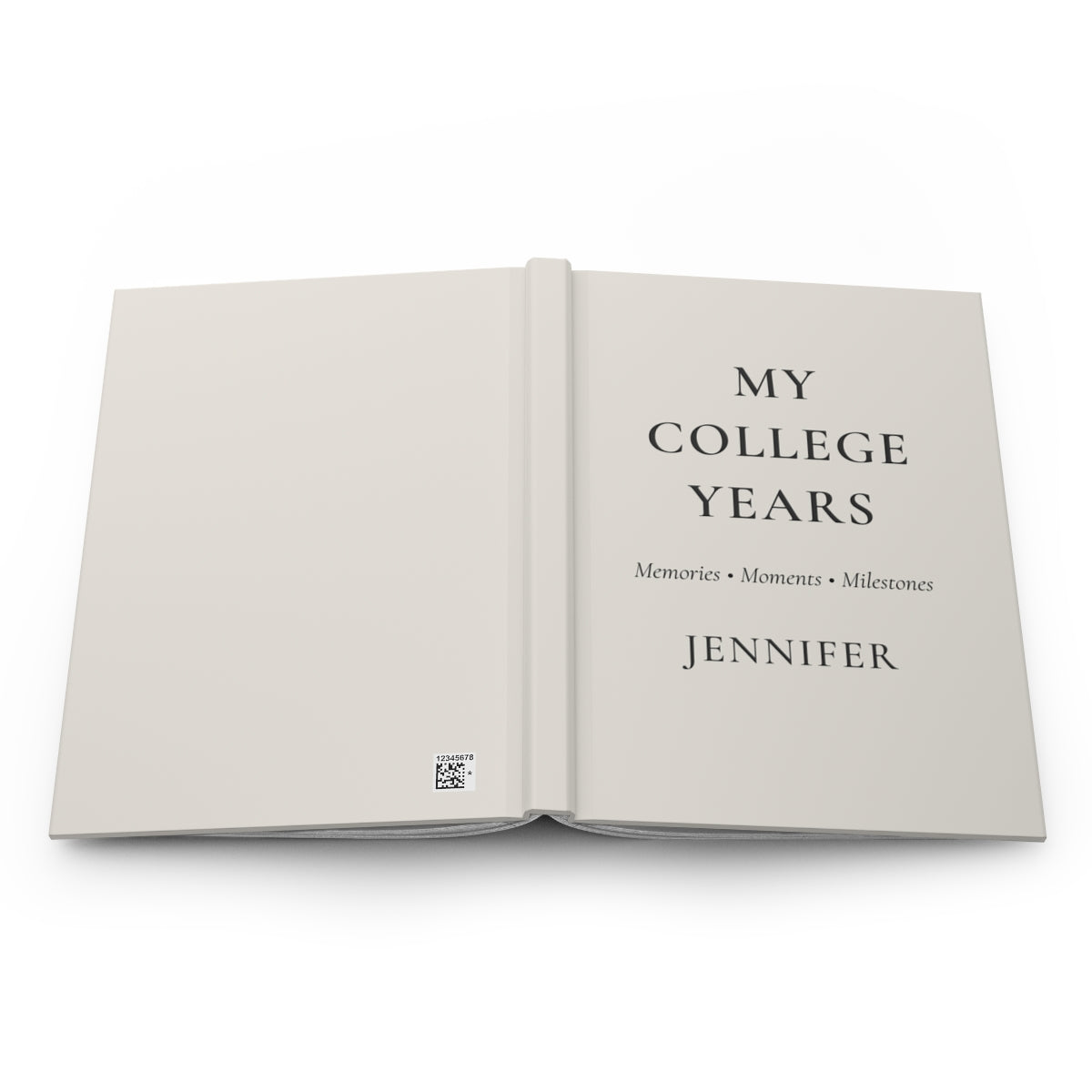 Personalized College Years Hardcover Journal