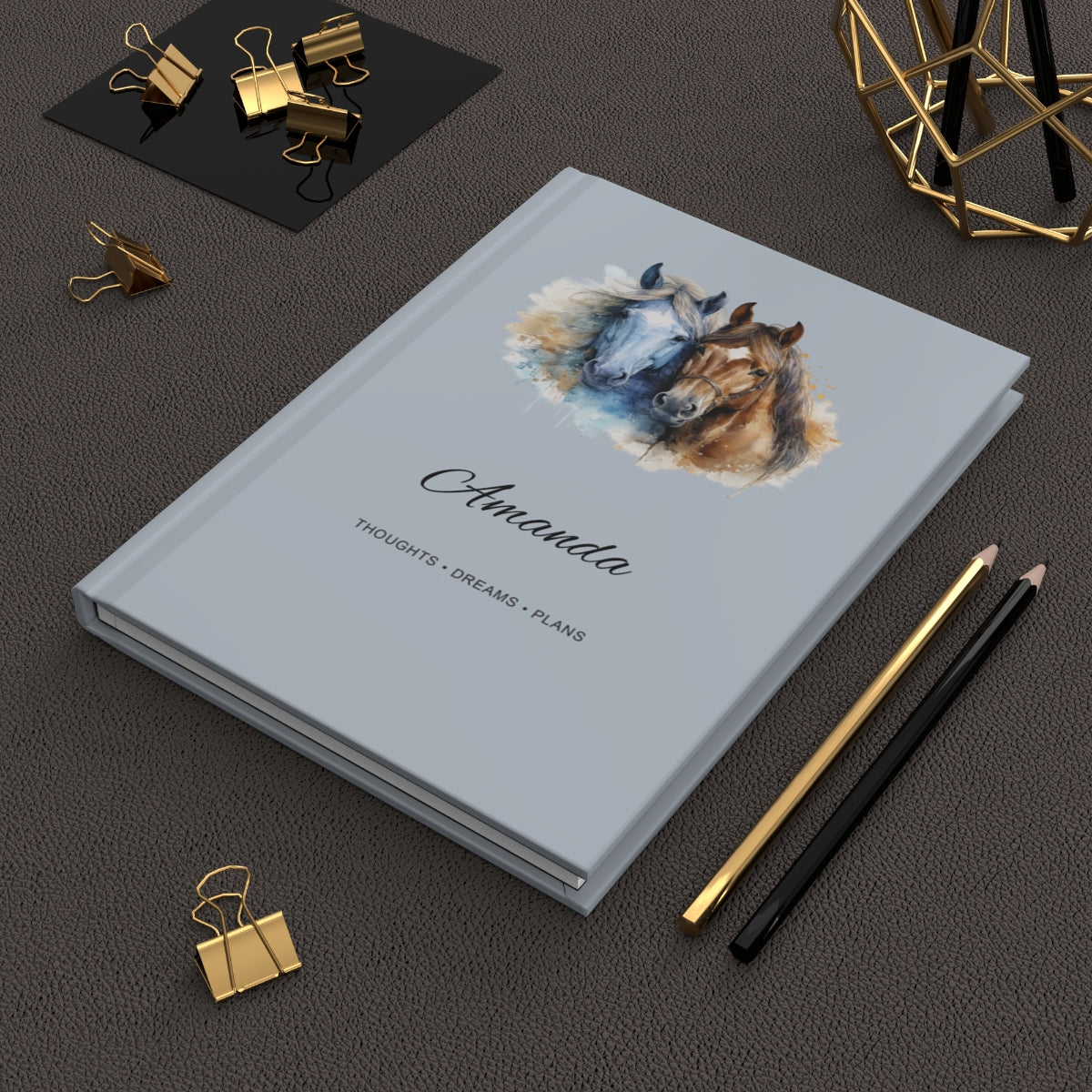 Personalized Horse Hardcover Journal