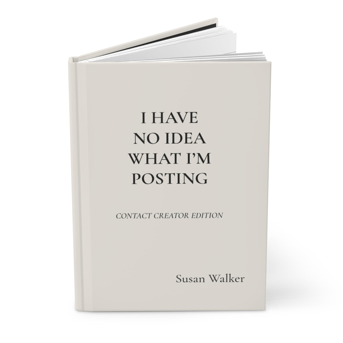 Personalized Content Creator Hardcover Journal