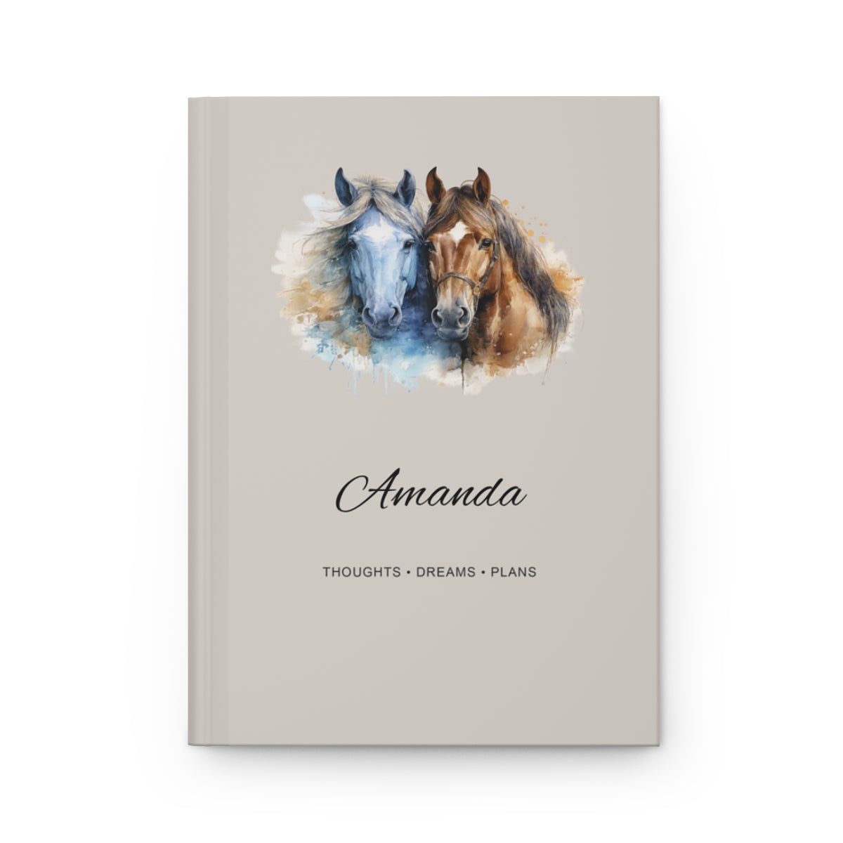 Personalized Horse Hardcover Journal