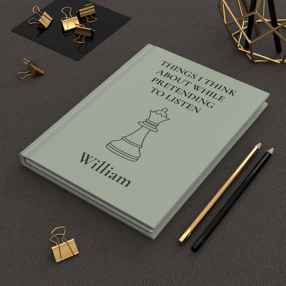 Personalized Hardcover Chess Journal