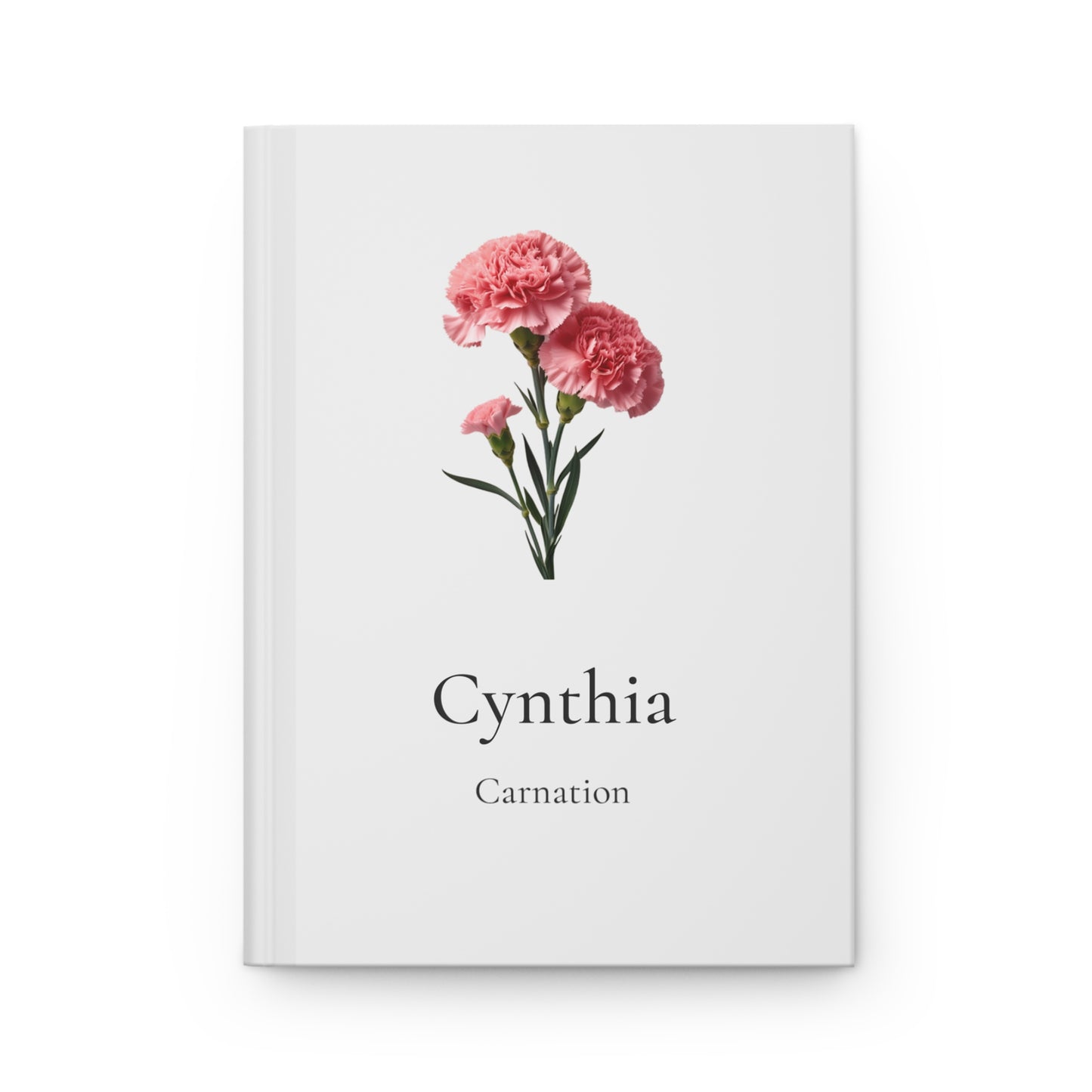 Personalized Floral Hardcover Journal