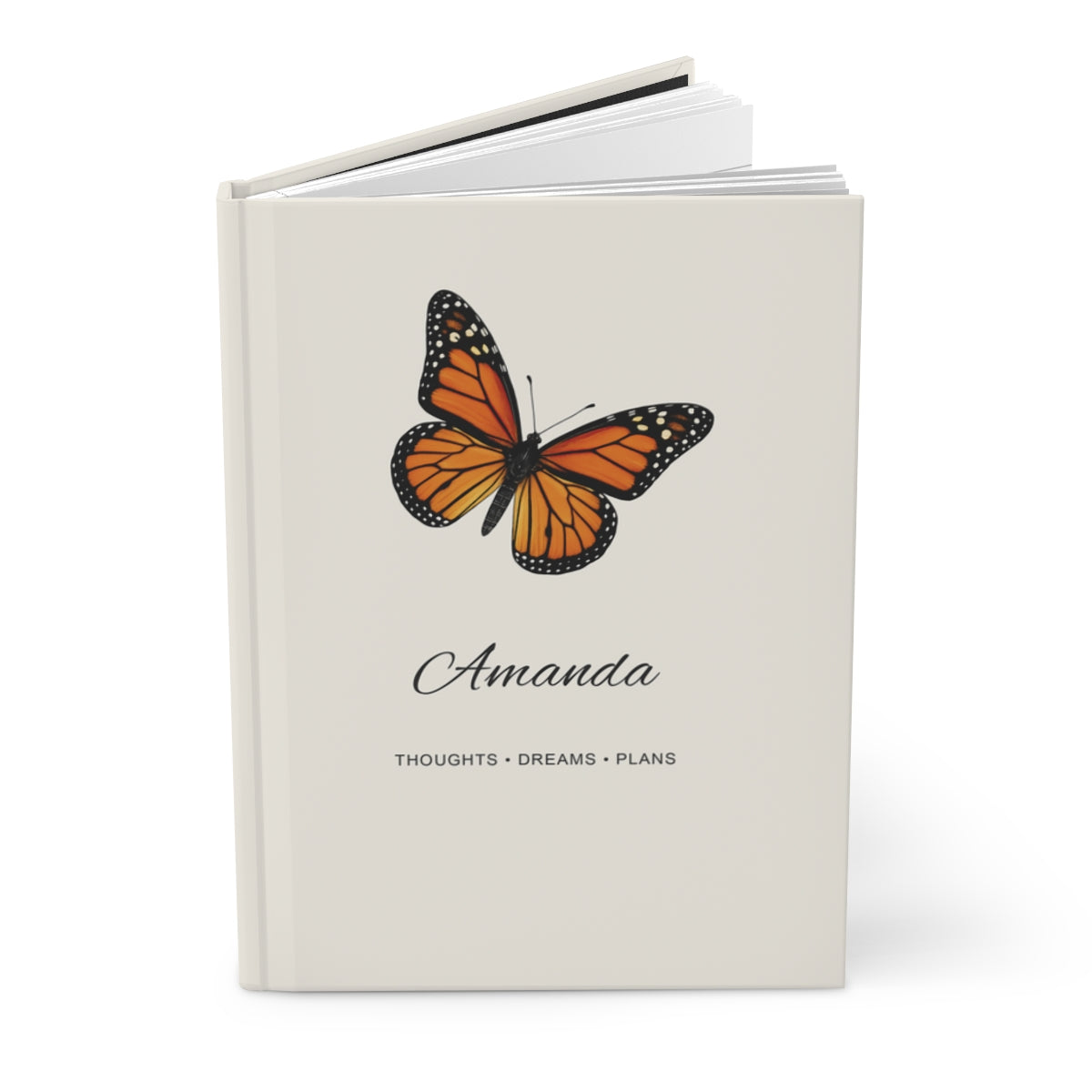 Personalized Butterfly Hardcover Journal