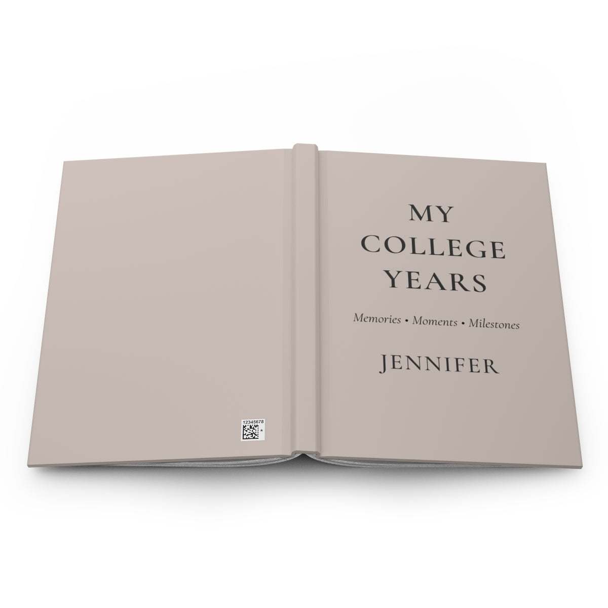 Personalized College Years Hardcover Journal