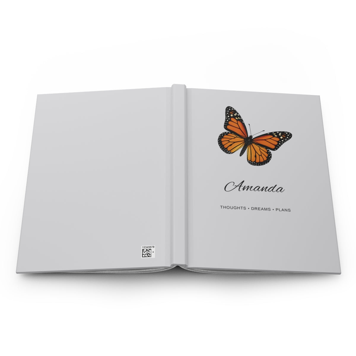 Personalized Butterfly Hardcover Journal